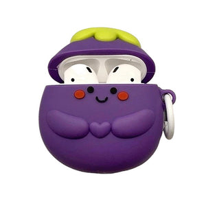 Smiling Eggplant AirPods Case