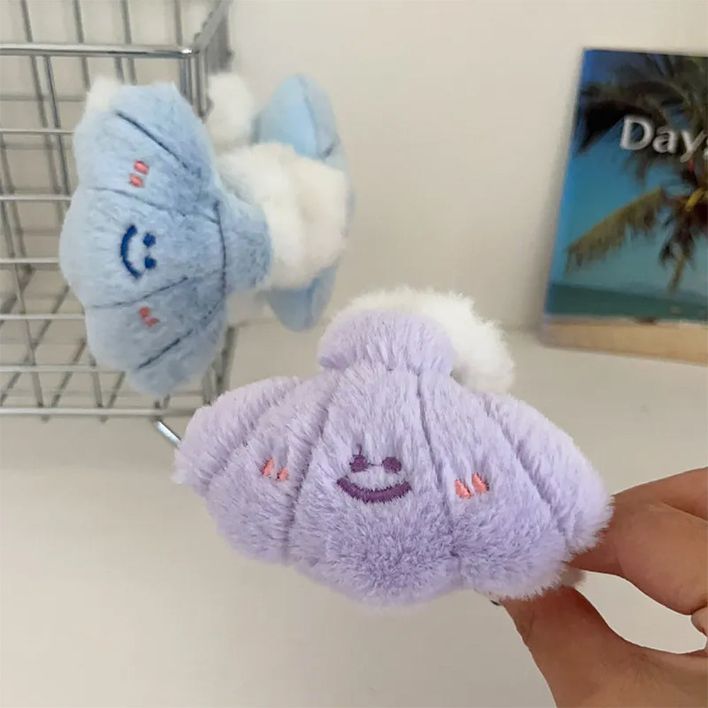 Smiling Shell Fluffy Hair Clip