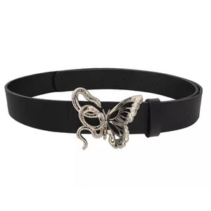 Snake and Butterfly Buckle Belt