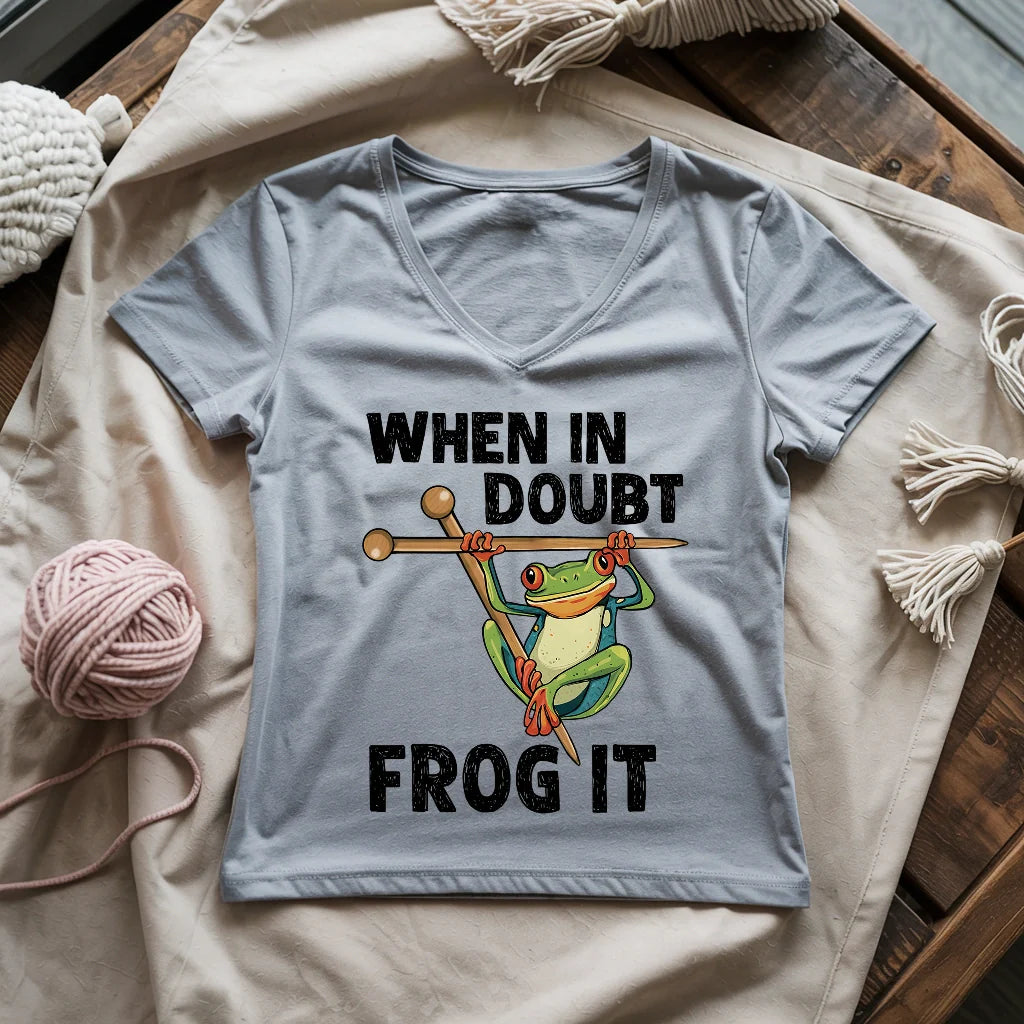 Frog It Lady V-neck