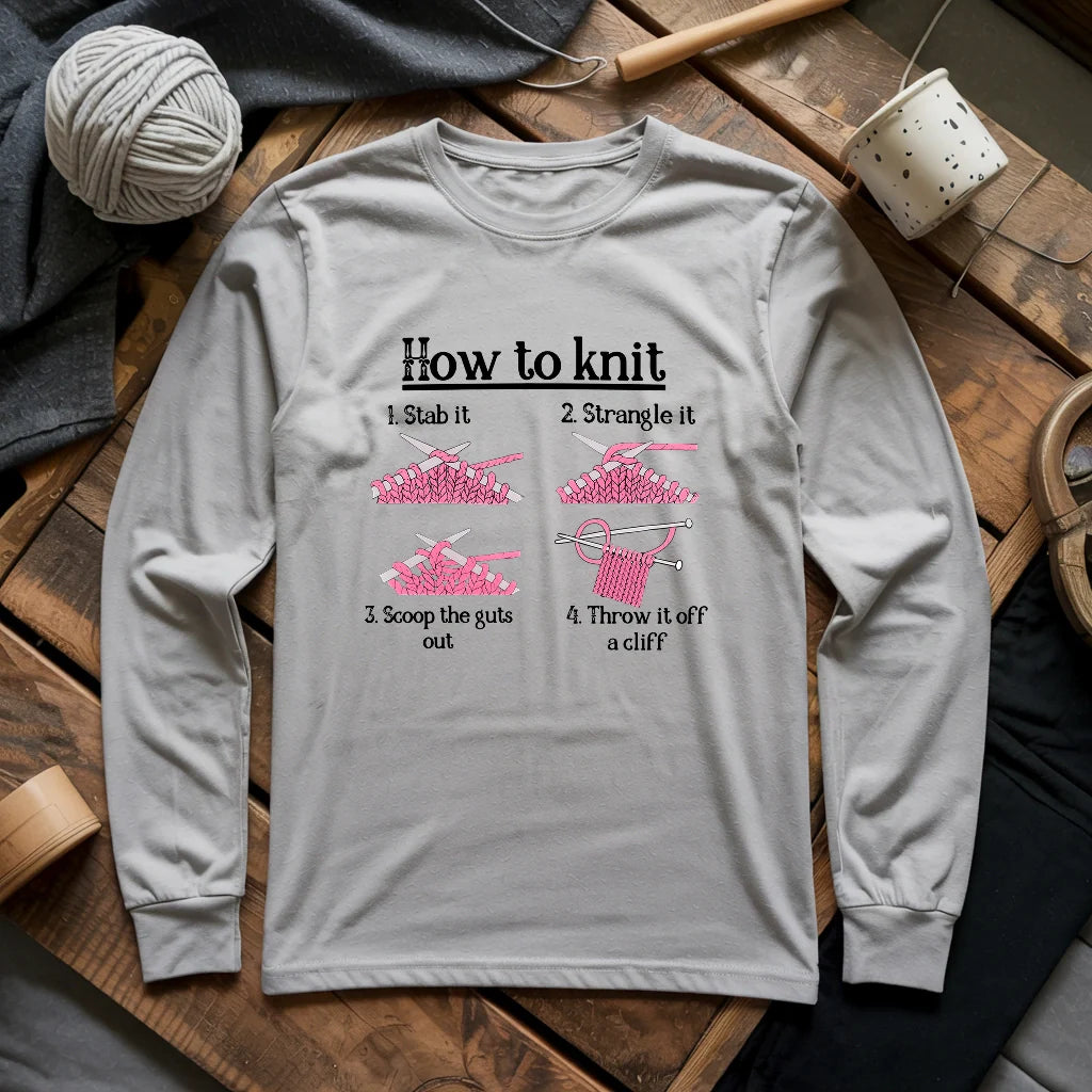 How To Knit Long Sleeve T-shirt