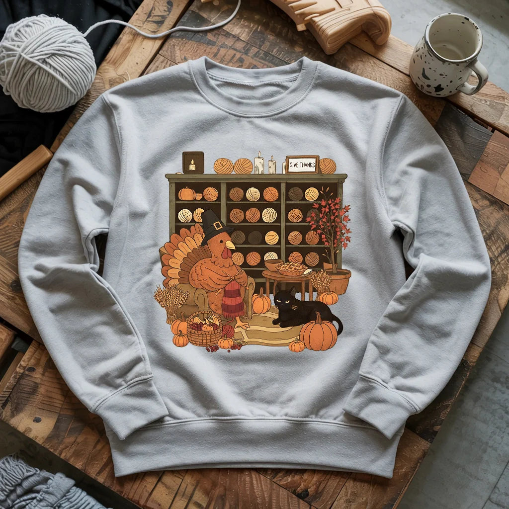 Knitting Turkey Sweatshirt