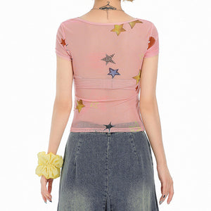 Star Child Swing Collar Top