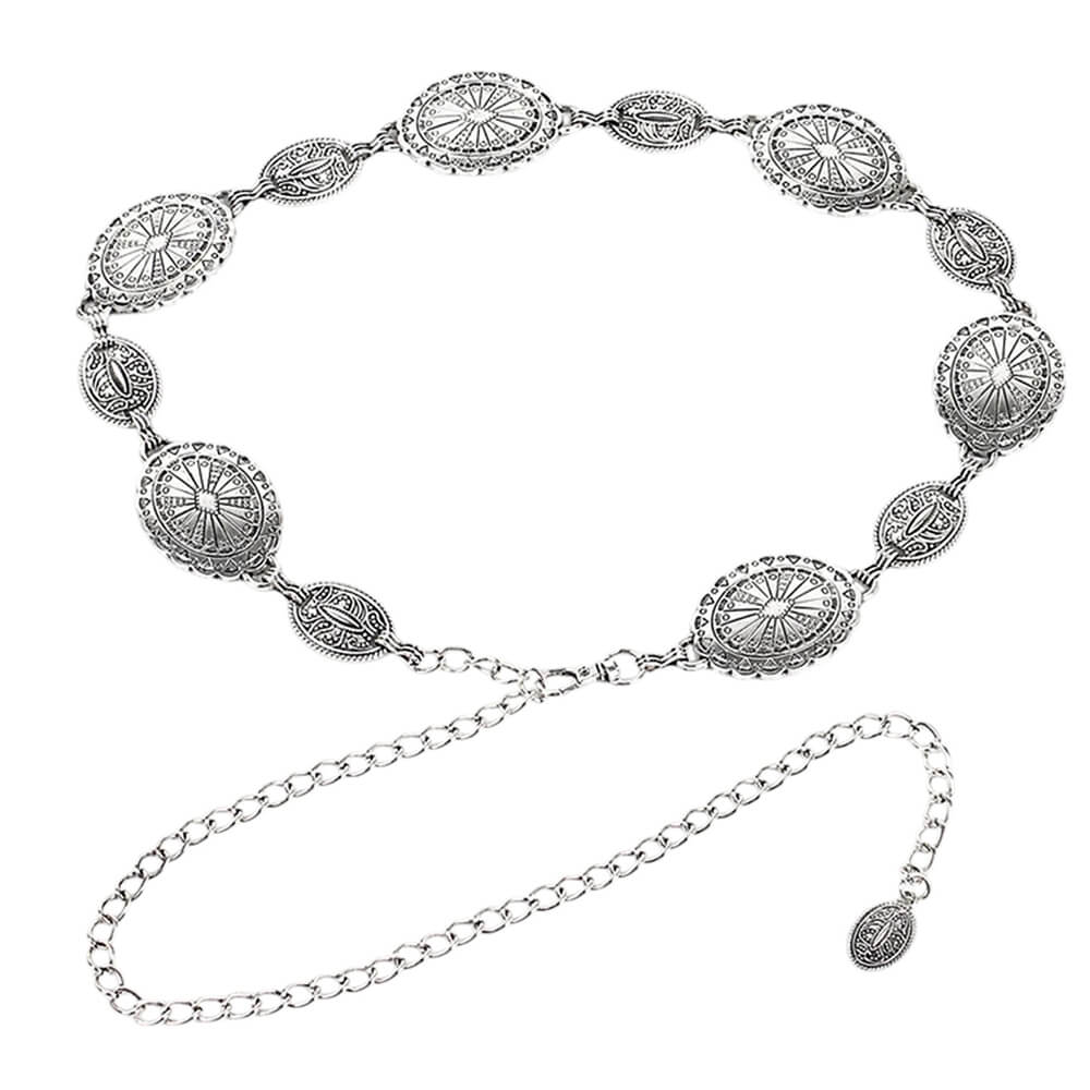 Vintage Style Medallion Chain Belt