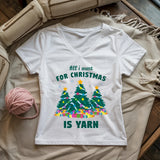 All I Want Is Yarn Lady V-neck