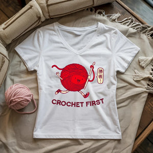 Crochet First Lady V-neck