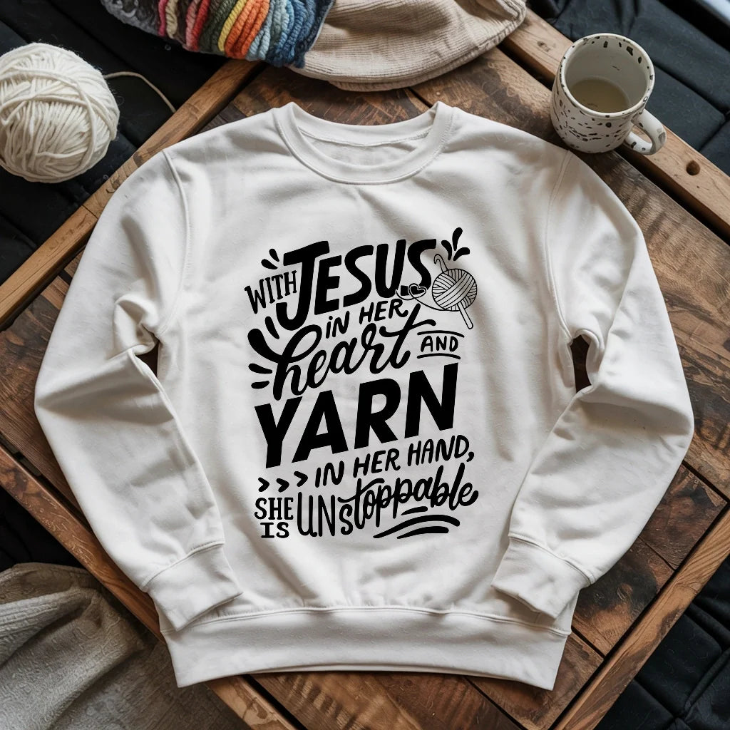 Jesus And Yarn Sweatshirt