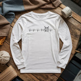 Knit heartbeat Long Sleeve T-shirt