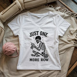 One More Row Skeleton Lady V-neck
