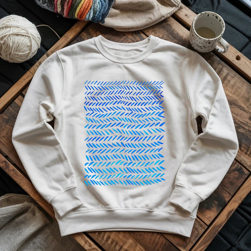 Watercolor knitting pattern Sweatshirt