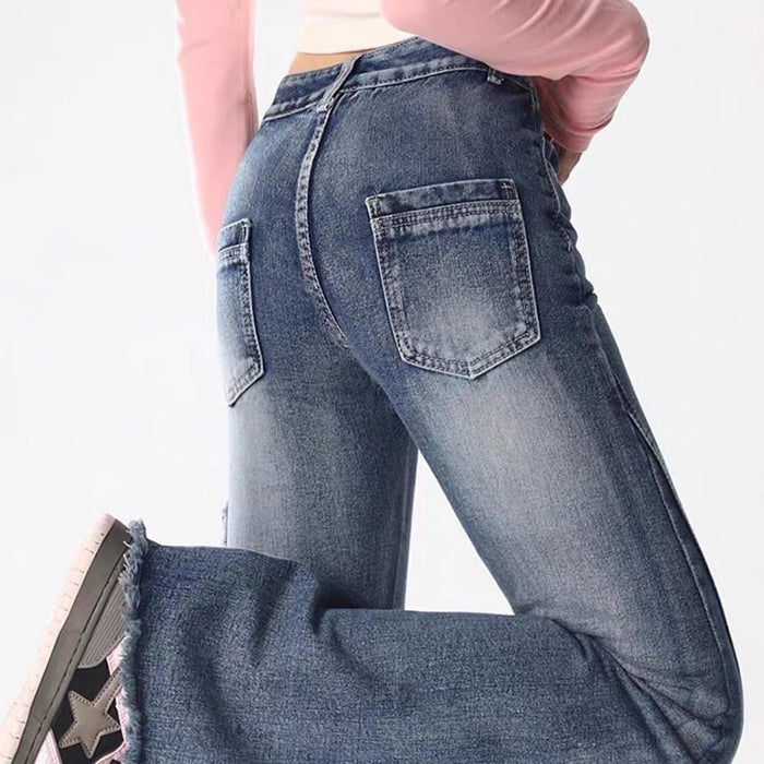 Y2K Butterfly Flare Jeans